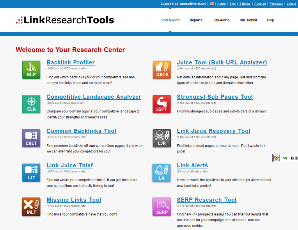 Link Research Tool