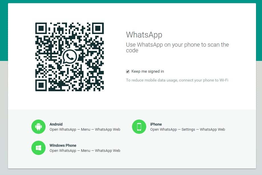 Whatsapp Web 没有蜂窝网络