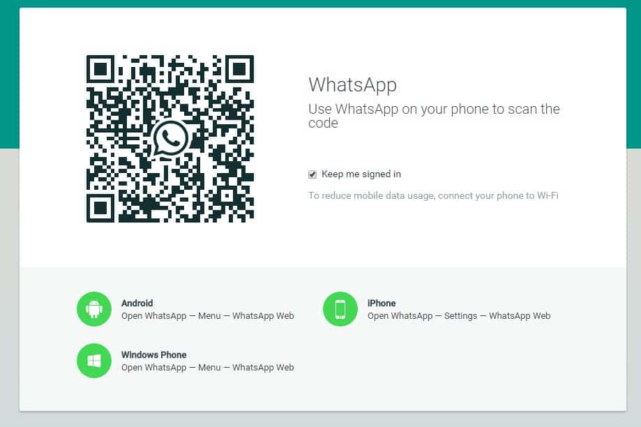 Whatsapp Web セルラーなし