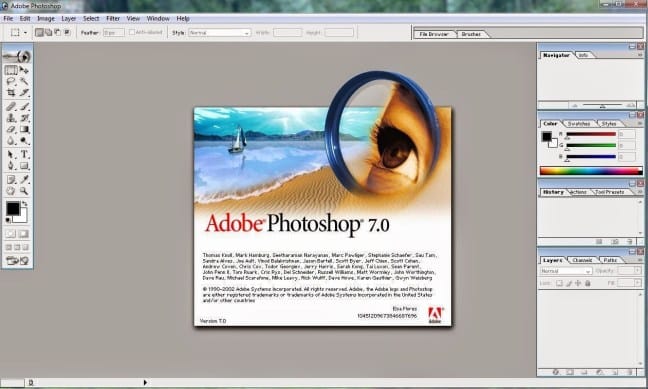 Adobe Photoshop 7.0 for Windows 7/8/10/VISTA/XP