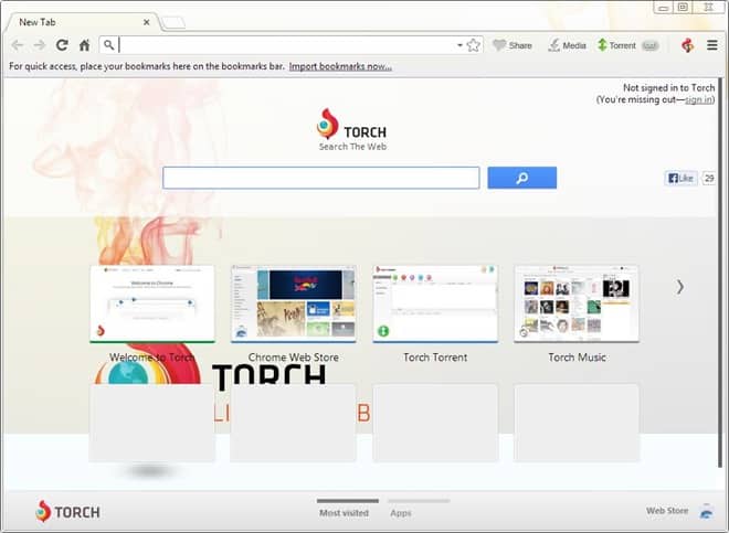 Torch Browser 69.2.0.1707 Download for Windows (7/10/11)