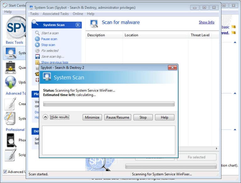 free spybot search and destroy for windows 7