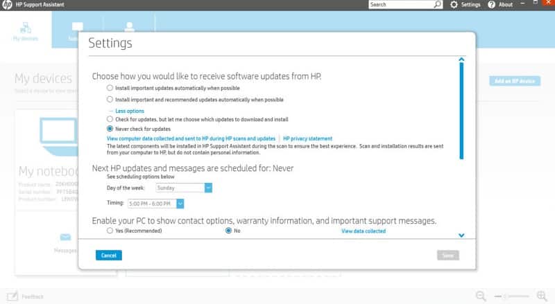 hp update assistant