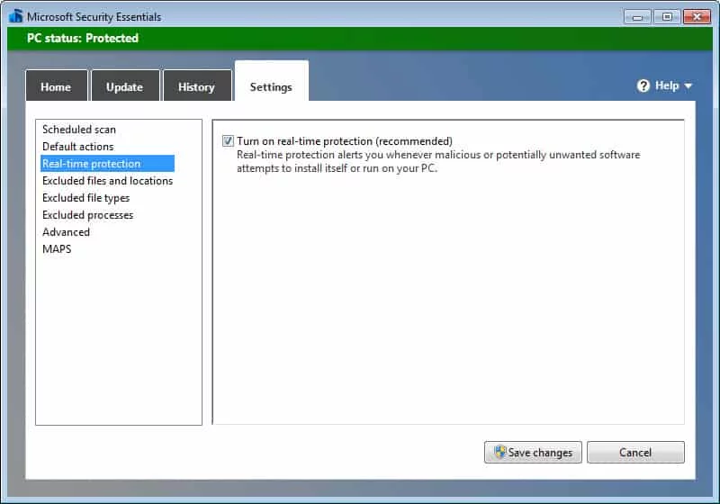 system tool protect your pc microsoft security essentials
