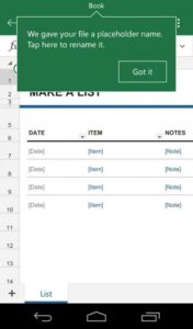 mobile microsoft excel free download