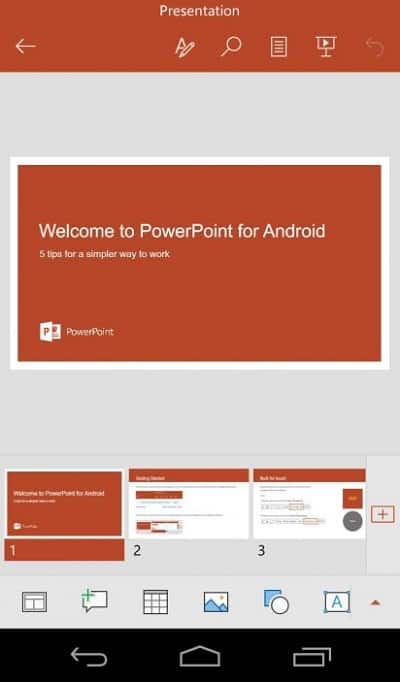 Как делать презентацию на телефоне андроид powerpoint